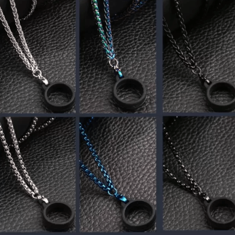 بند گردنی زنجیری همراه با حلقه کوچک | CHAIN NECKLACE